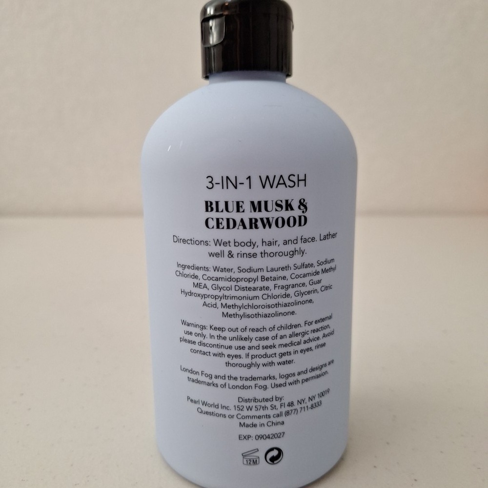 DISCONTINUED‎ London Fog Supply Co. BLUE MUSK & CEDARWOOD 3-in-1 Wash NEW - Picture 7 of 10
